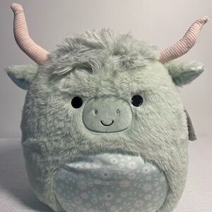 Squishmallows FuzzAMallow 12” Iver the Mint Highland Cow - Ultra Soft